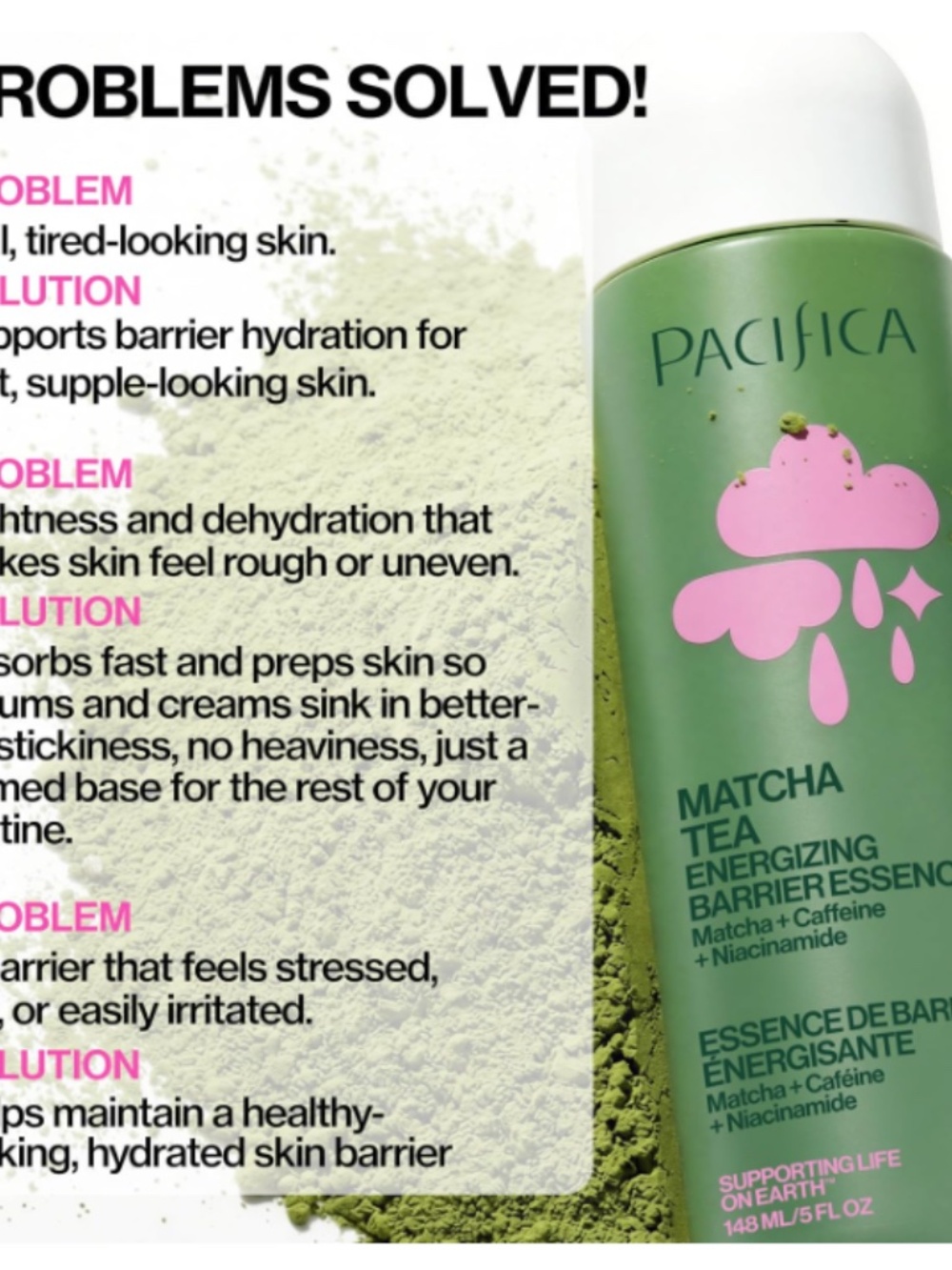 NWT Pacifica Matcha Milk Energizing Barrier Essence - Picture 4 of 8